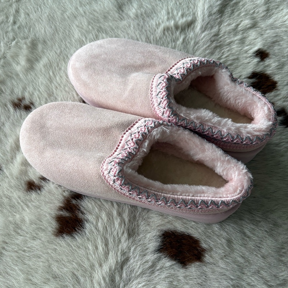 New! Cozy Pink Slippers